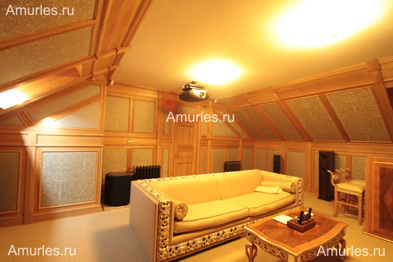 Отделка комнаты в деревянном доме  Amurles.ru